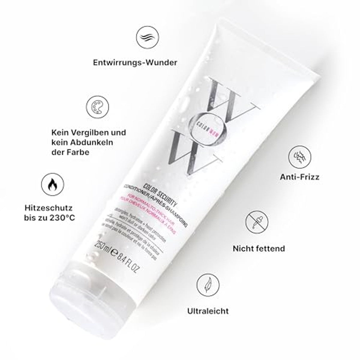 Color Wow Color Security Conditioner voor Normaal tot Dik Haar 250 ml - 3-pack