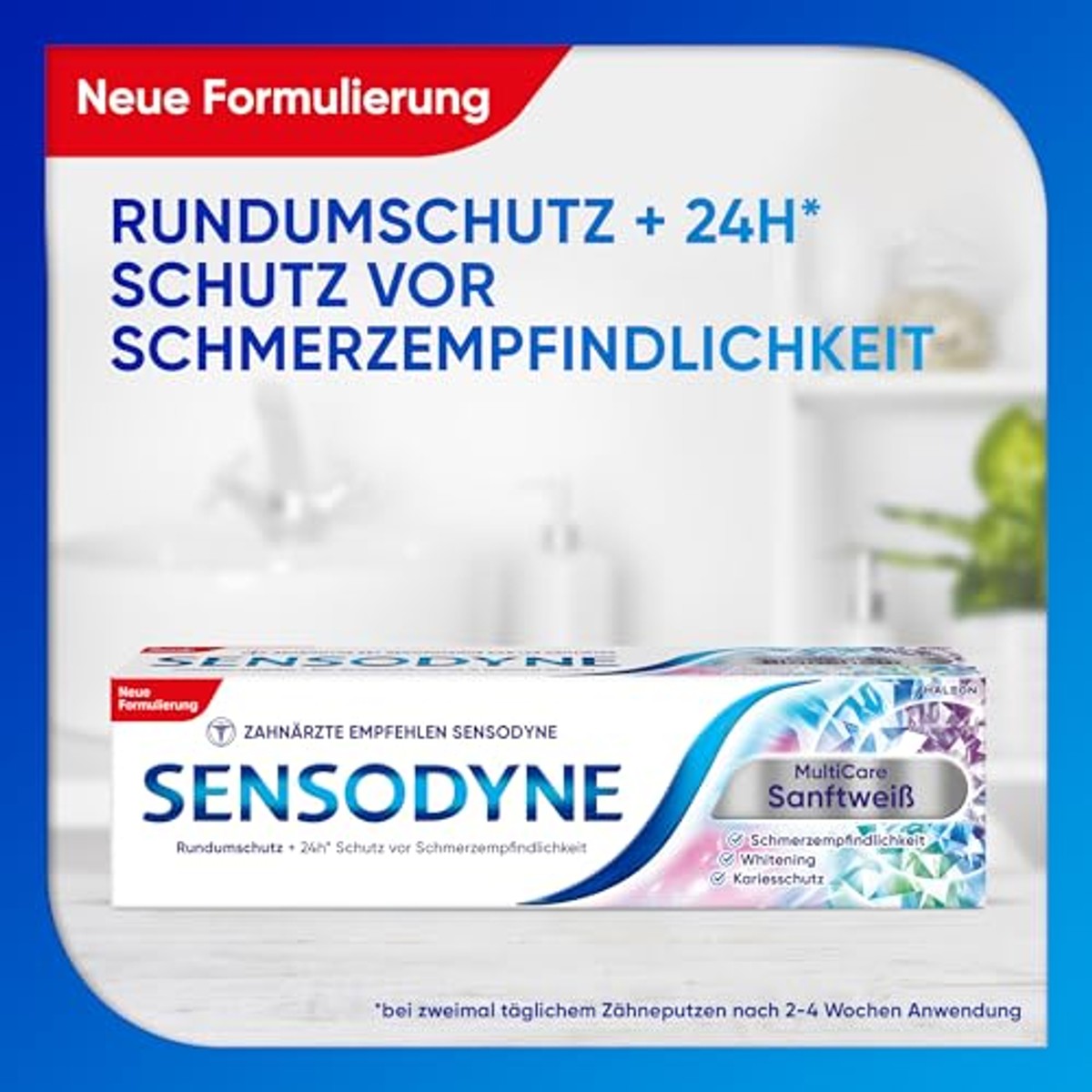 Sensodyne MultiCare Zacht Wit tandpasta 3 x 75 ml - Voordeelverpakking