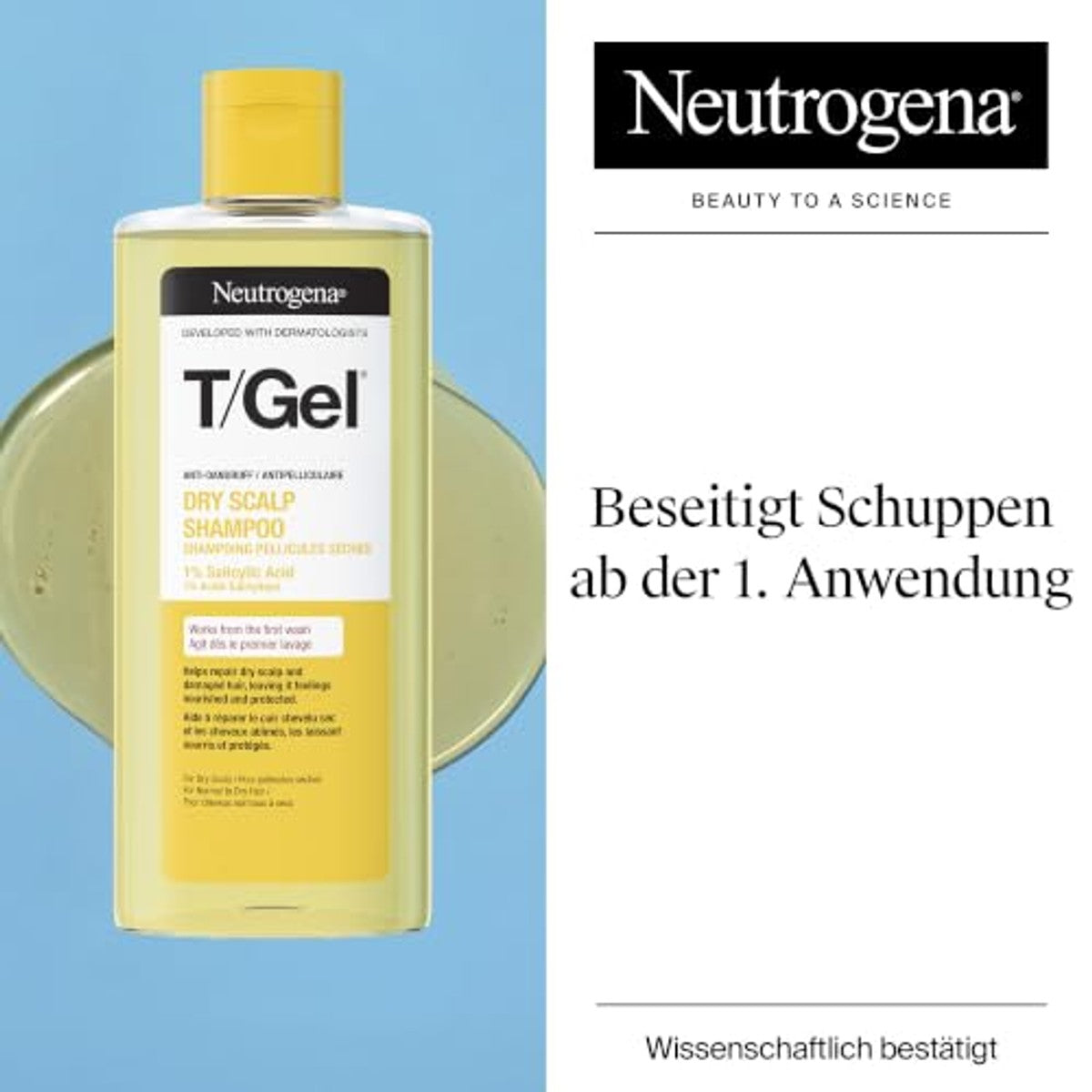 Neutrogena T/Gel Anti-roos Dry Scalp Shampoo 3 x 250 ml - Voordeelverpakking