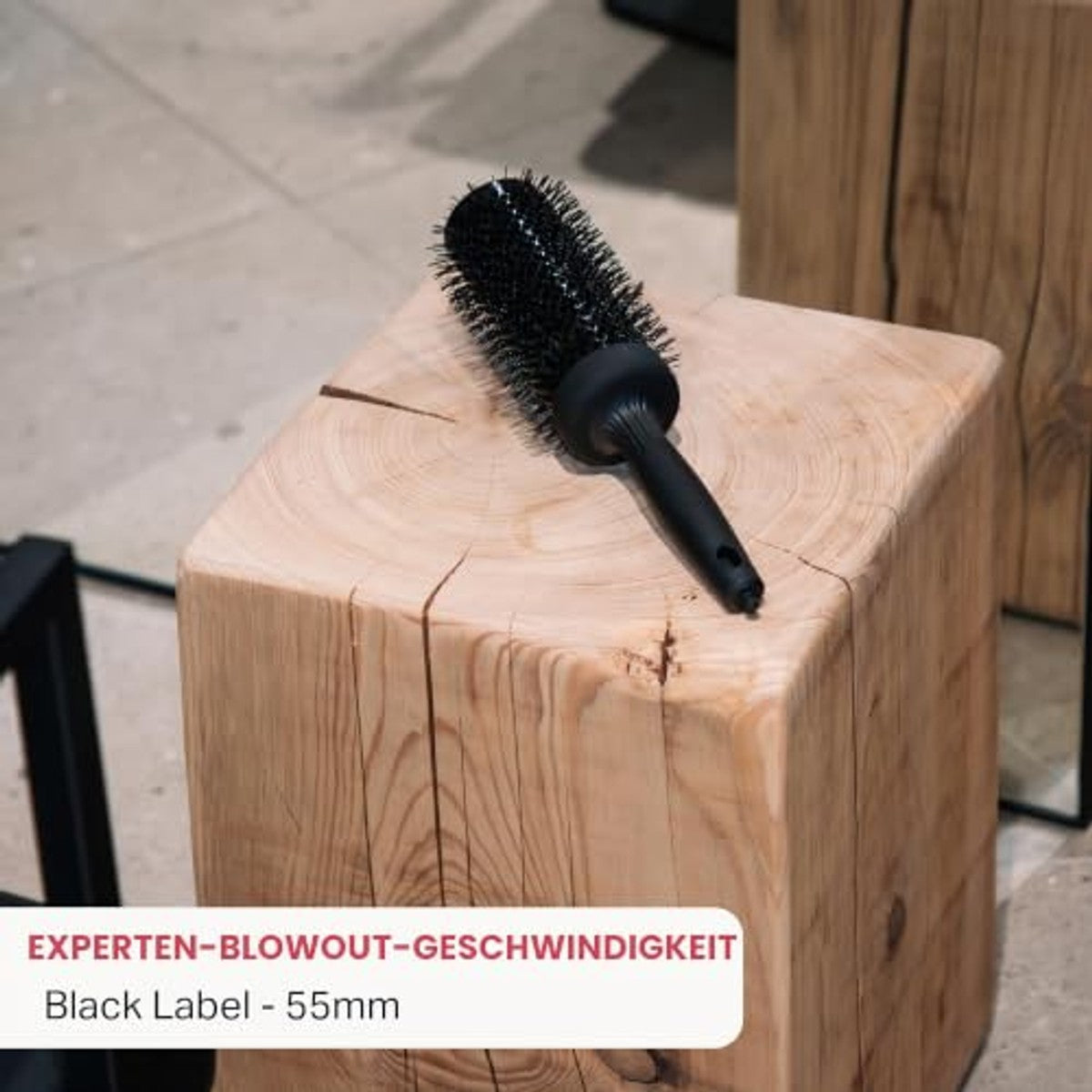 Olivia Garden Expert Blowout Speed Black Label Ronde Borstel, Zwart, 55 mm - 6-pack