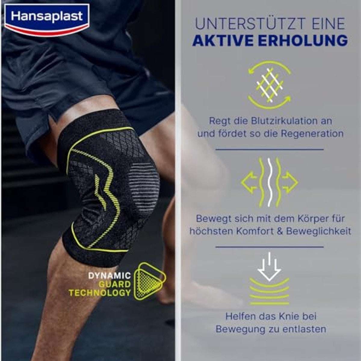 Elastoplast Hansaplast Performance kniebandage L/XL - 3-pack