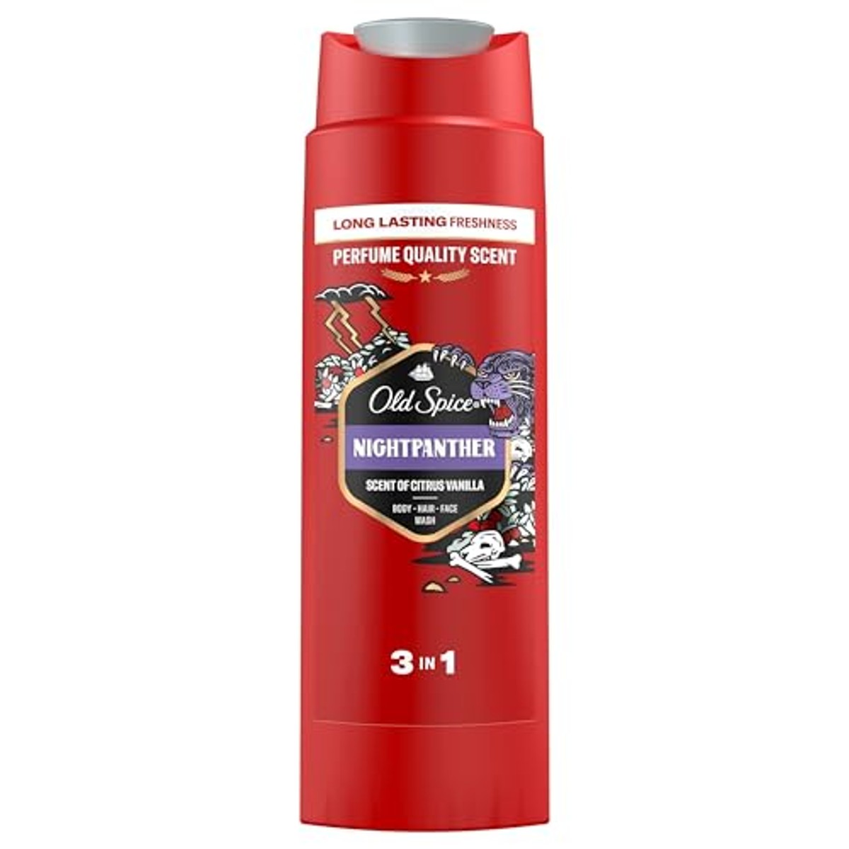 Old Spice Nightpanther mannen douchegel & shampoo 3 x 250 ml - Voordeelverpakking