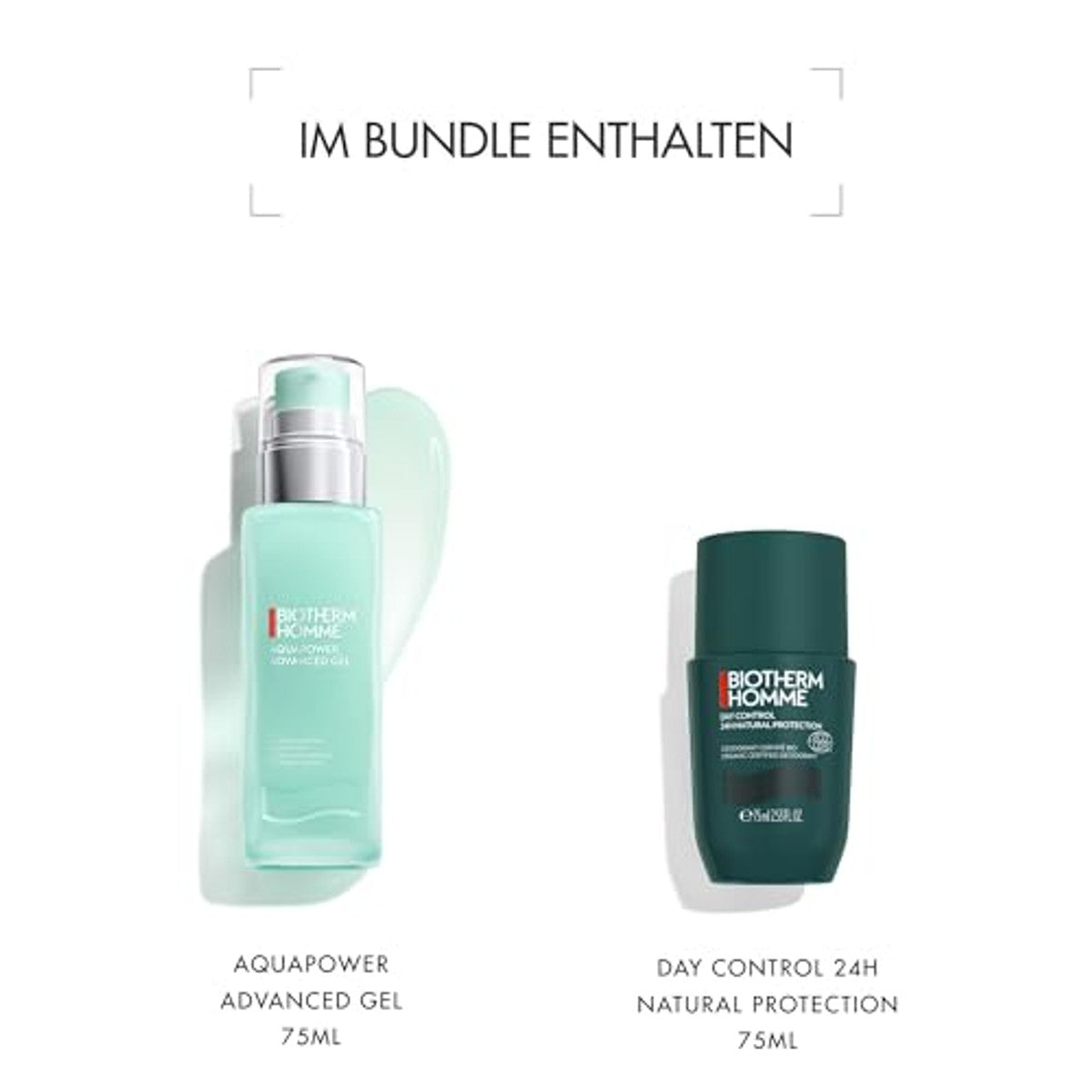 Biotherm Homme Fresh Set Aquapower Advanced Gel 75 ml & Day Control 24H Ecocert Deo Roll-On 75 ml - 3-pack