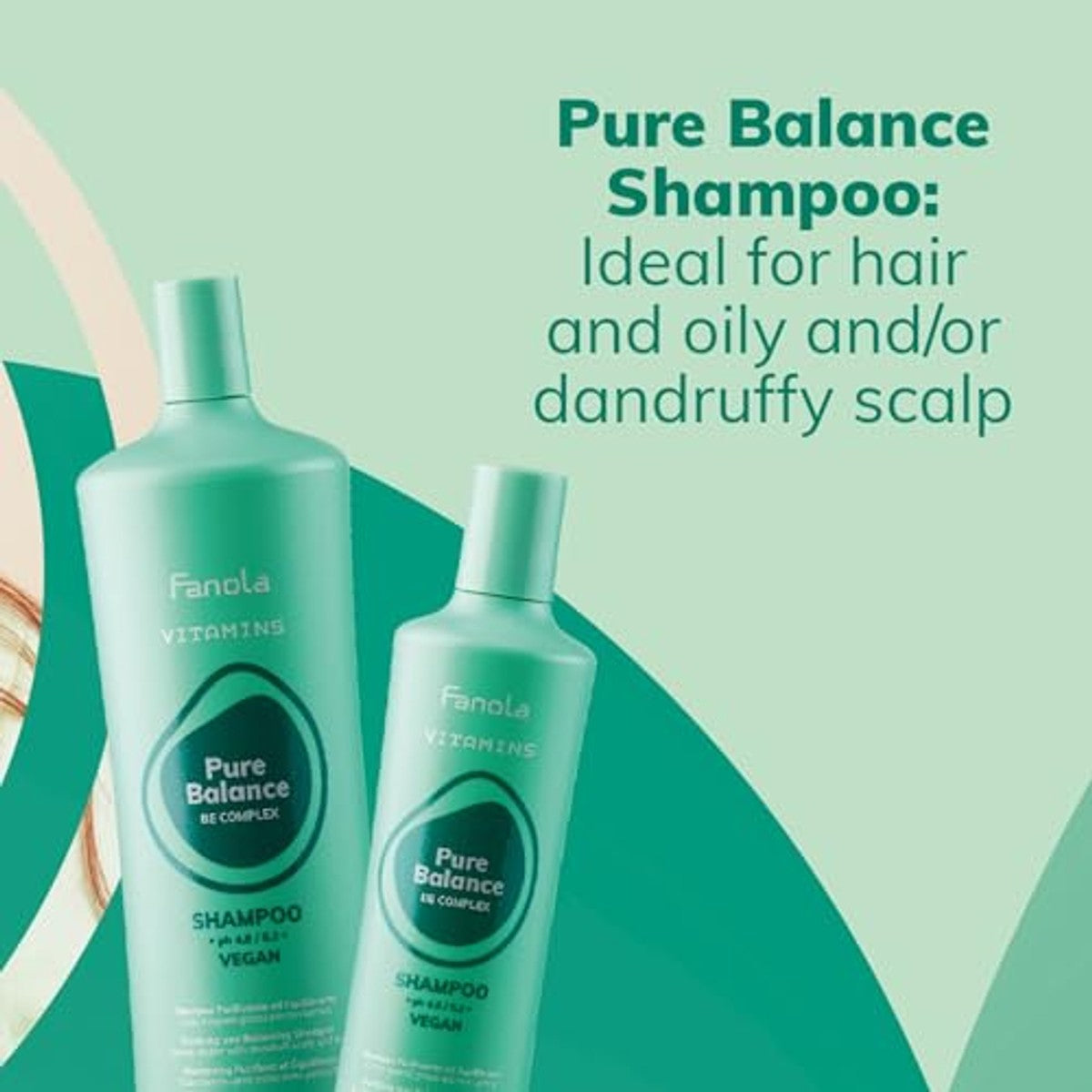 Fanola Vitamins Pure Balance Anti-roos Reinigende Shampoo 1000 ml - 3-pack
