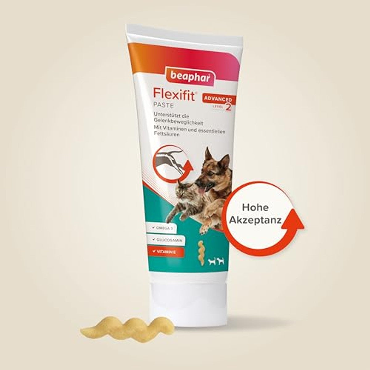 Beaphar Flexifit pasta voor gewrichten, hond en kat, 250 g - 3-pack – foto 3
