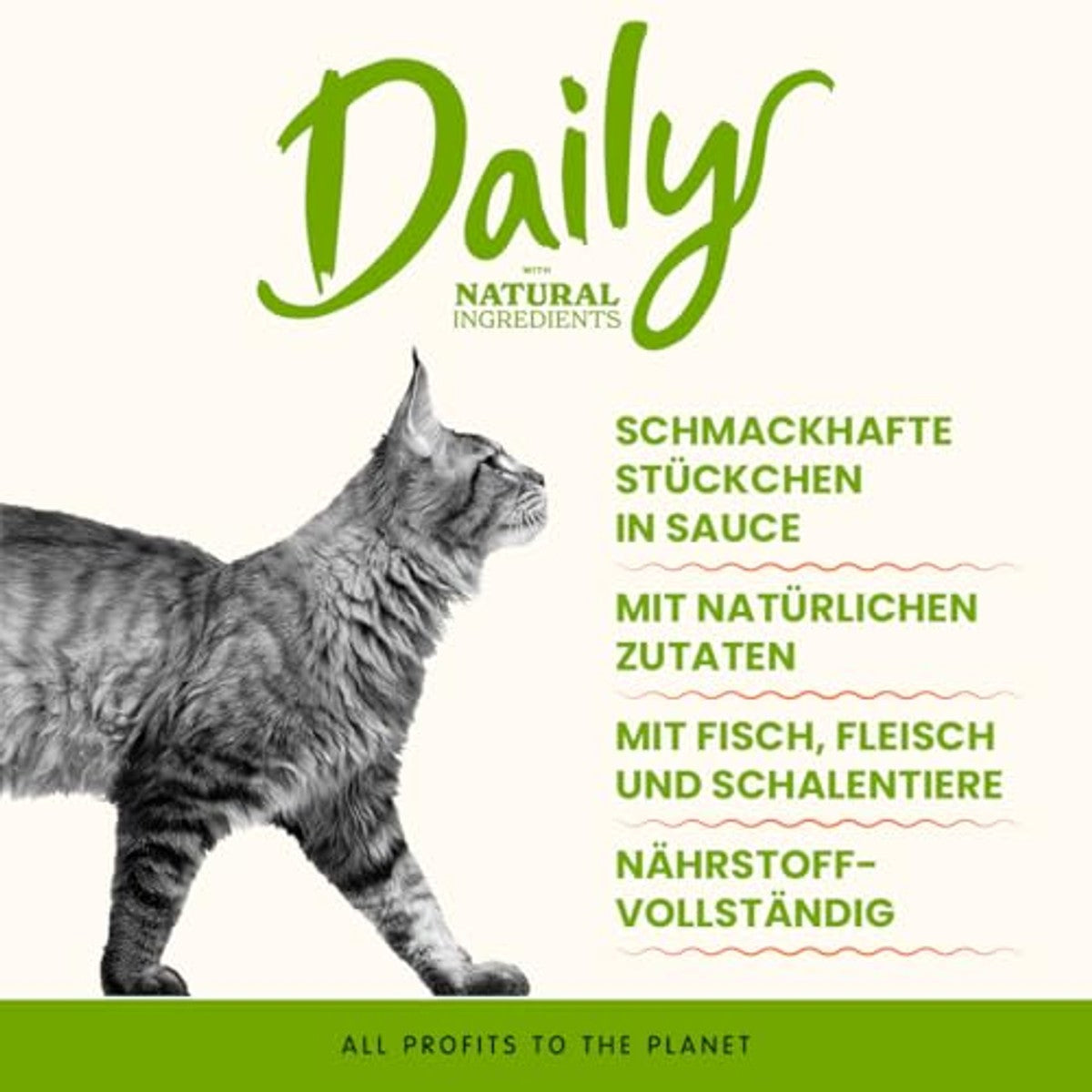 Almo Nature Daily Natvoer Kat Kabeljauw en Garnalen 30 x 70 g - 6-pack