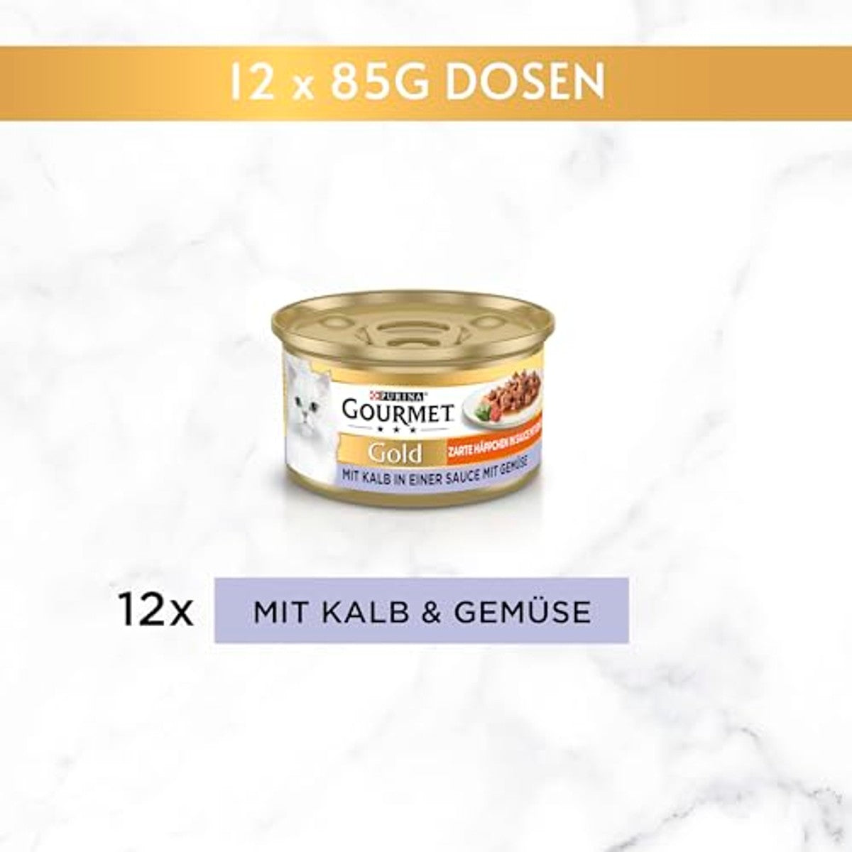 Purina Gourmet Gold natvoer kattenvoer kalf en groenten 12 x 85 g – foto 3
