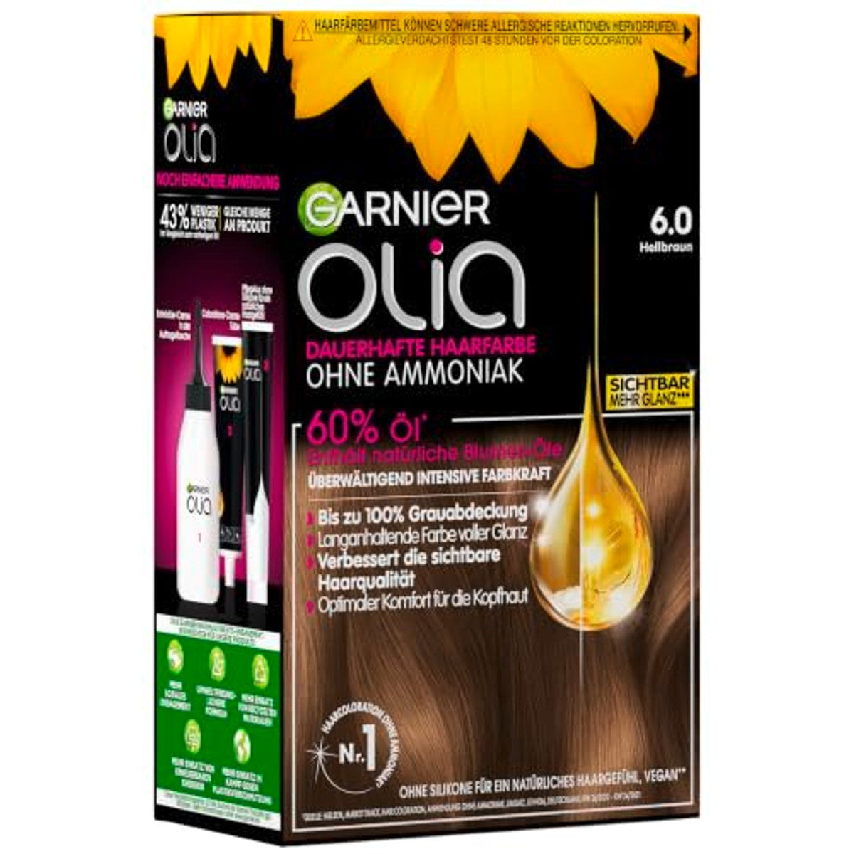 Garnier Olia 6.0 Lichtbruin Verpakking van 3 – Garnier