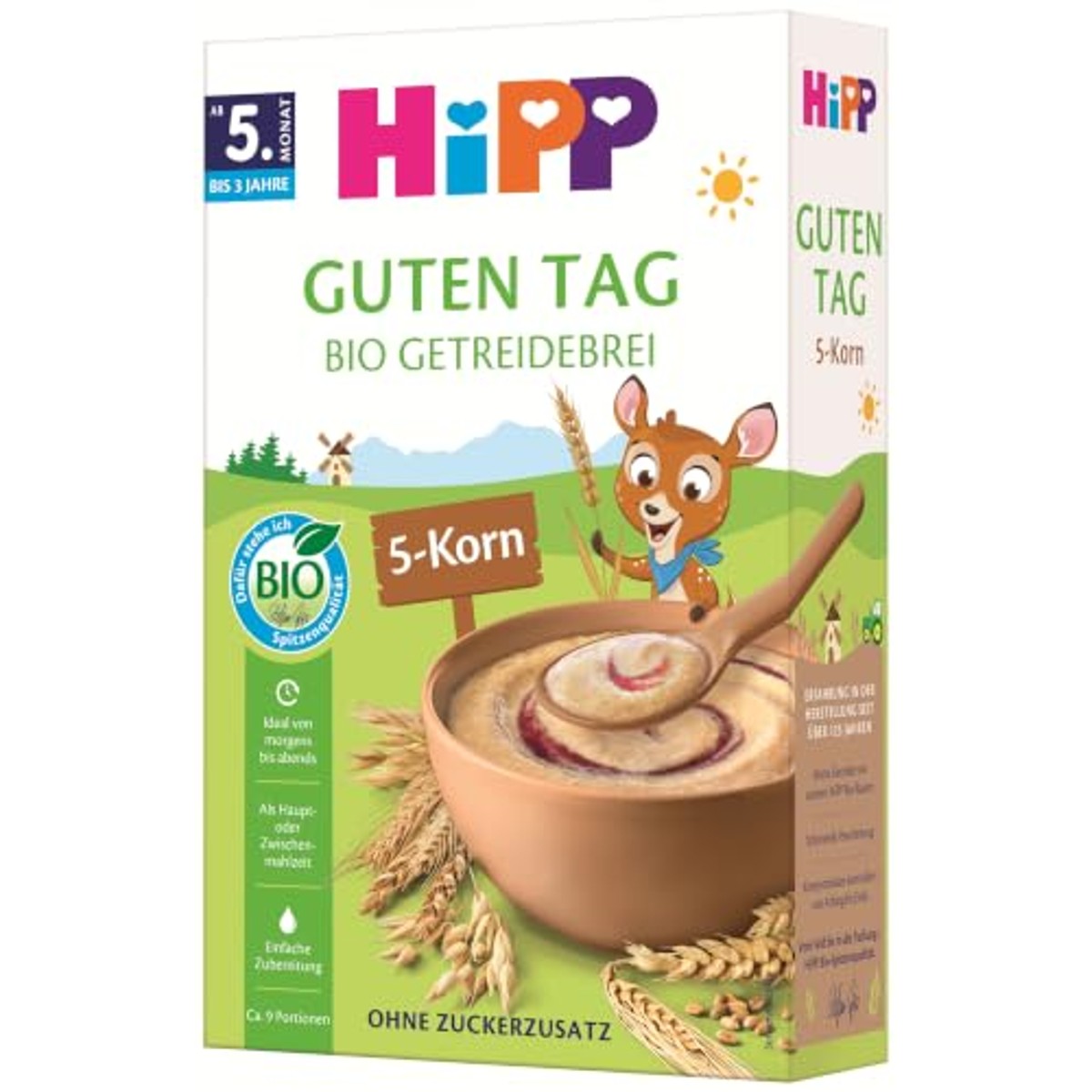 HiPP Biologische graanpap 5-korrel 7 x 200 g – foto 3