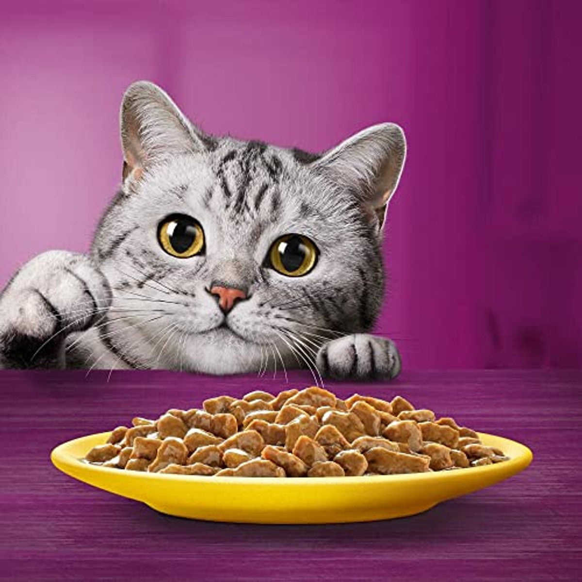 Whiskas Lunch natvoer kattenvoer vlees wit senior 72 x 50 g - 3-pack