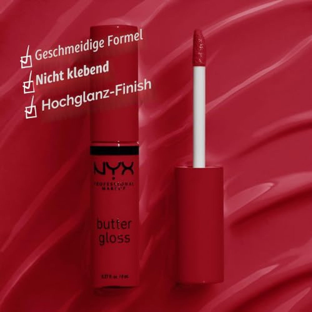 NYX PROFESSIONAL MAKEUP Butter Gloss Rocky Road (wijn) 3 stuks – foto 3