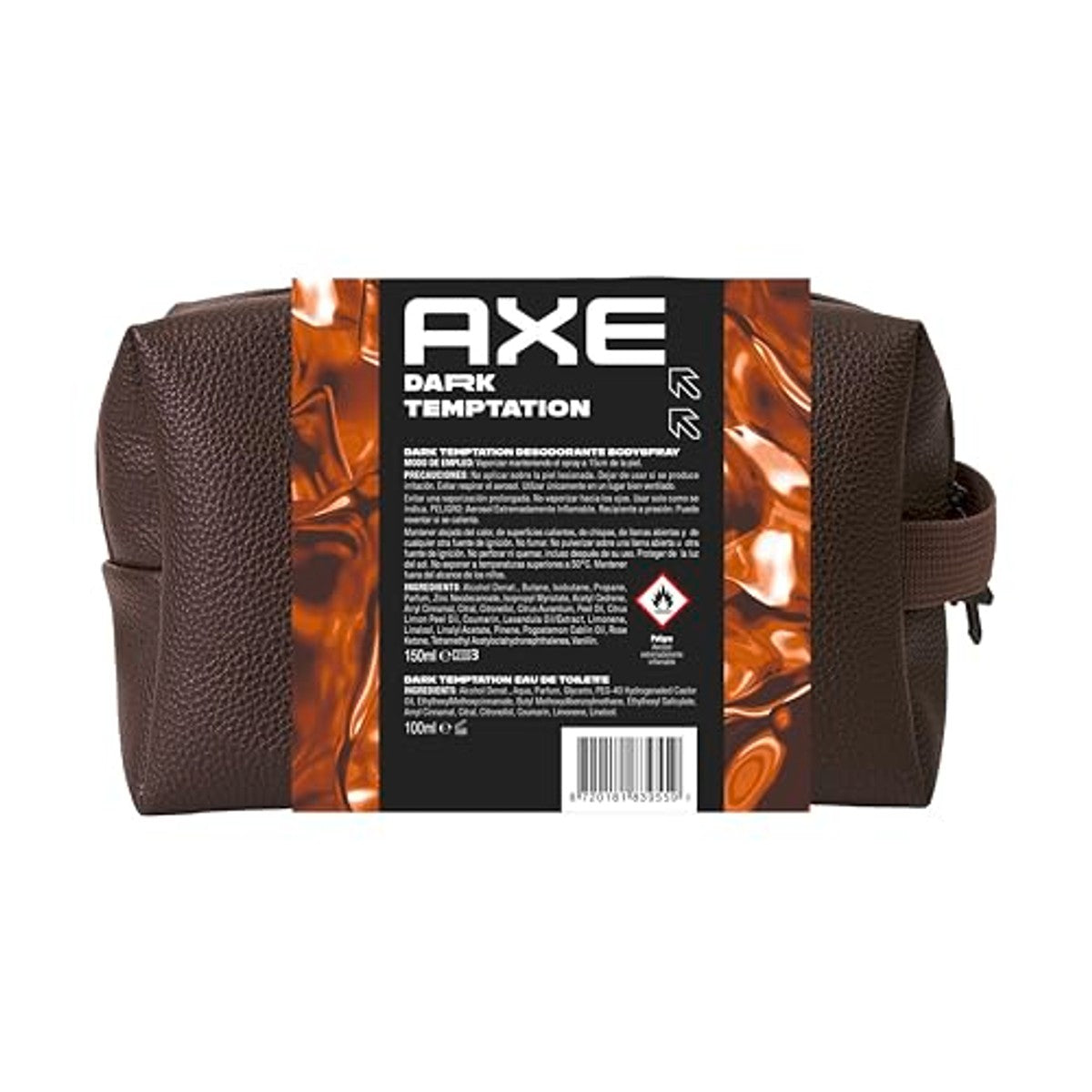 Axe Dark Temptation toilettas 150 ml + 6 x 100 ml - Voordeelverpakking