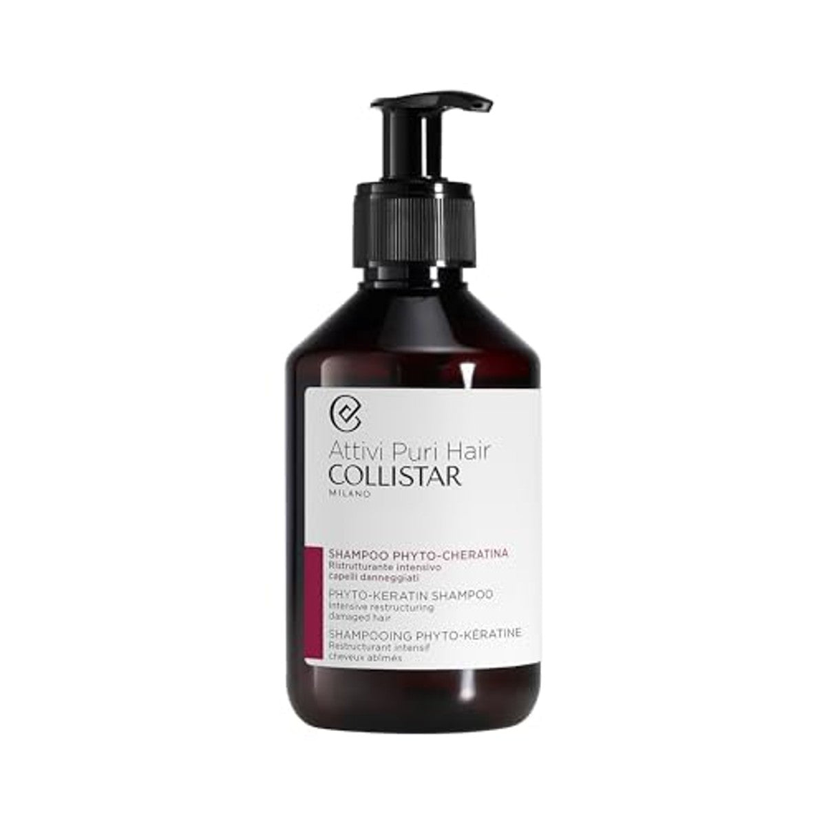 Collistar Fytokeratine Shampoo voor Beschadigd en Broos Haar 250 ml - 3-pack