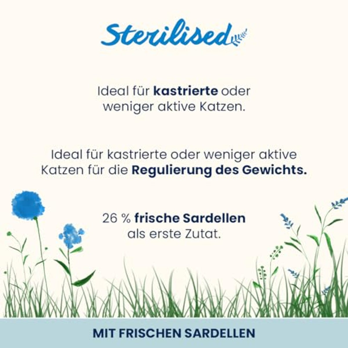 Almo Nature Sterilised Droogvoer Kat Verse Ansjovis 2 kg - 6-pack