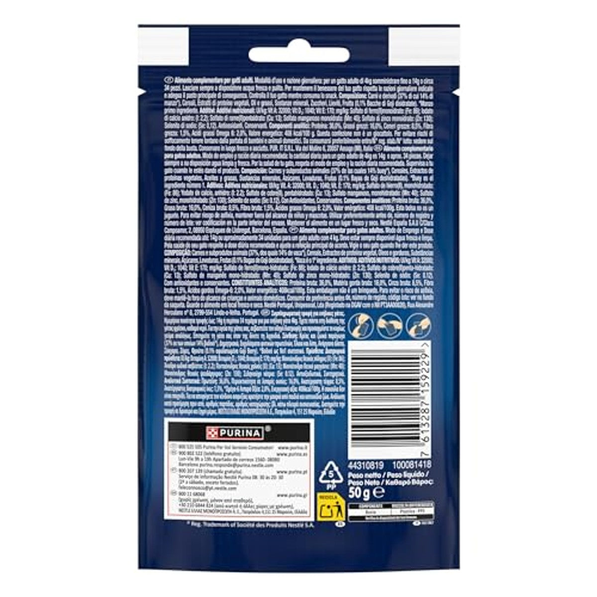 Felix Naturally Delicious kattensnack rund & gojibessen 8 x 50 g – foto 3