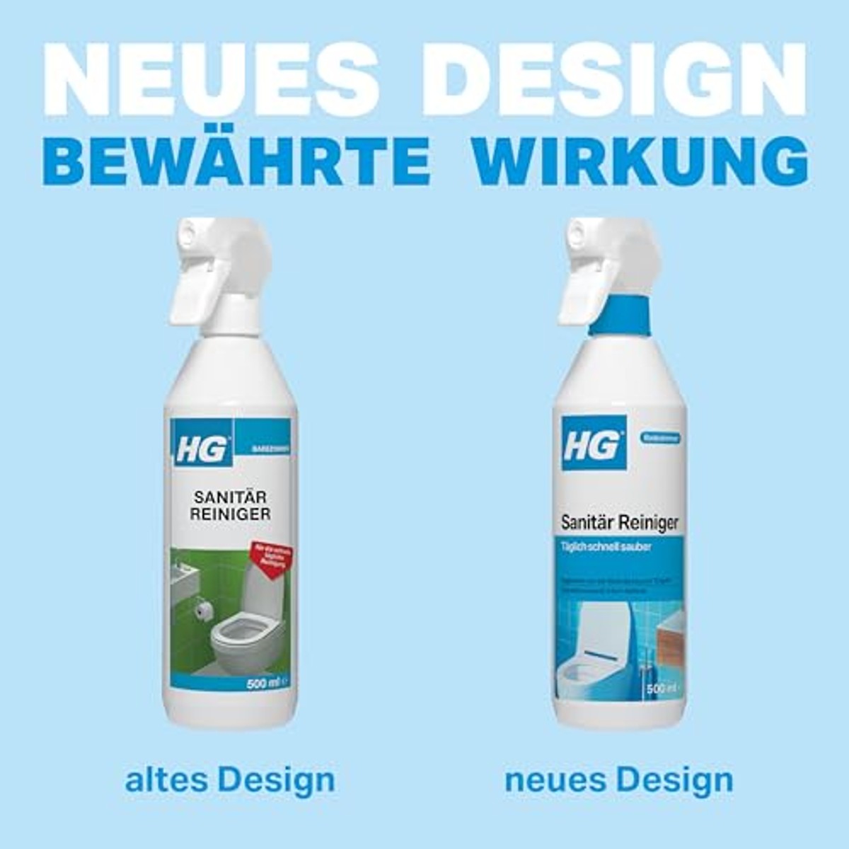 HG sanitair reiniger 3 x 500 ml - Voordeelverpakking