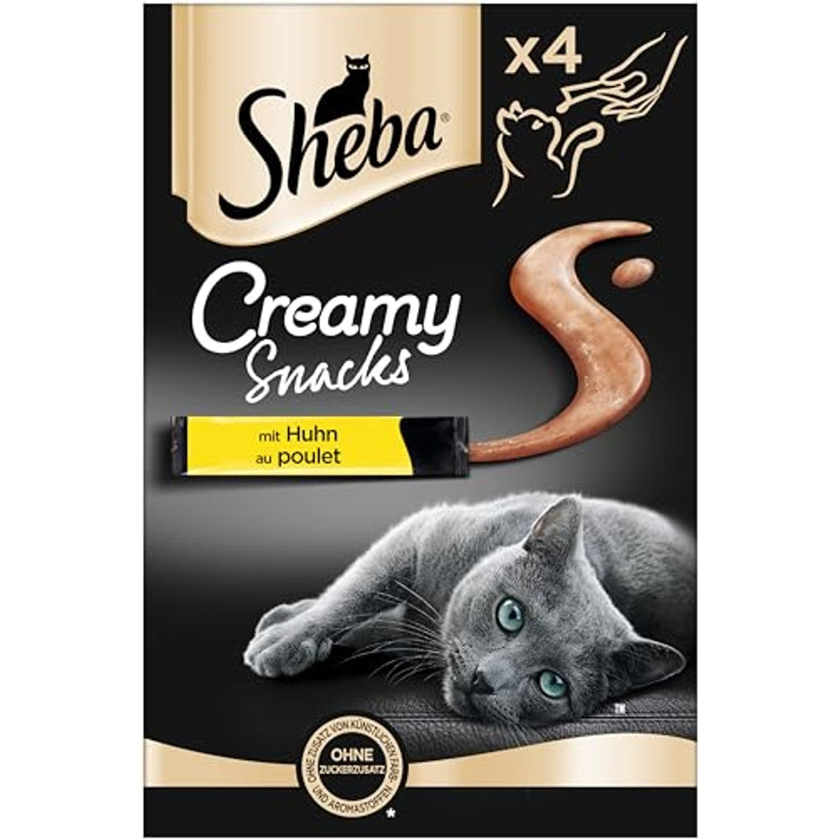 Sheba Creamy Snacks kattensnack kip 11 x 4 x 12 g - 6-pack – foto 3
