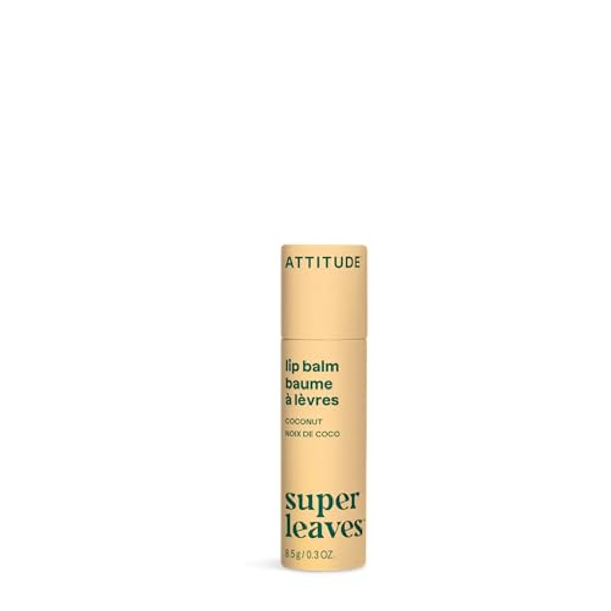Attitude Plasticvrije Lippenbalsem Kokosnoot 8,5 g - 3-pack