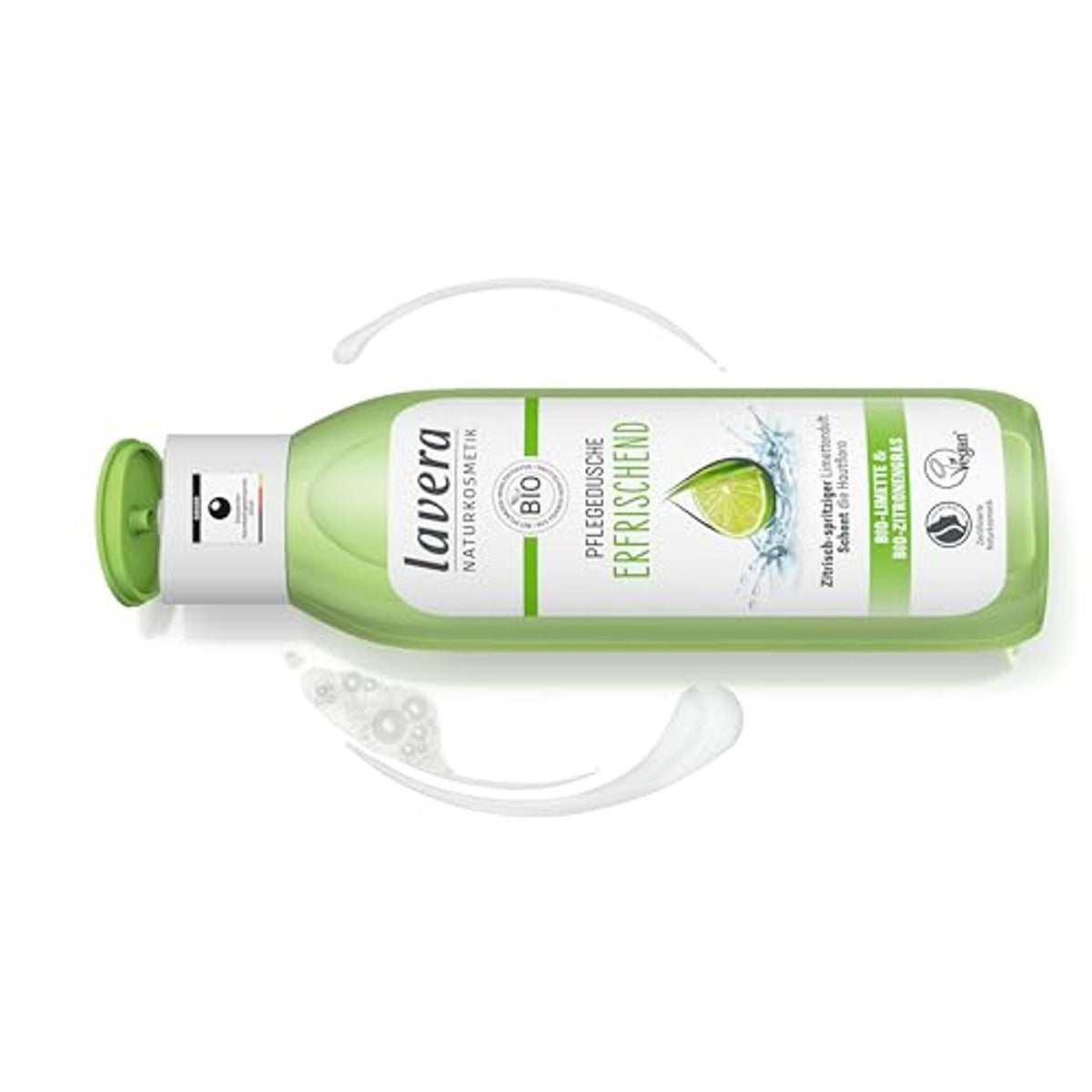 lavera Verfrissende Douchegel Bio Limoen Citroengras 3 x 250 ml - Voordeelverpakking