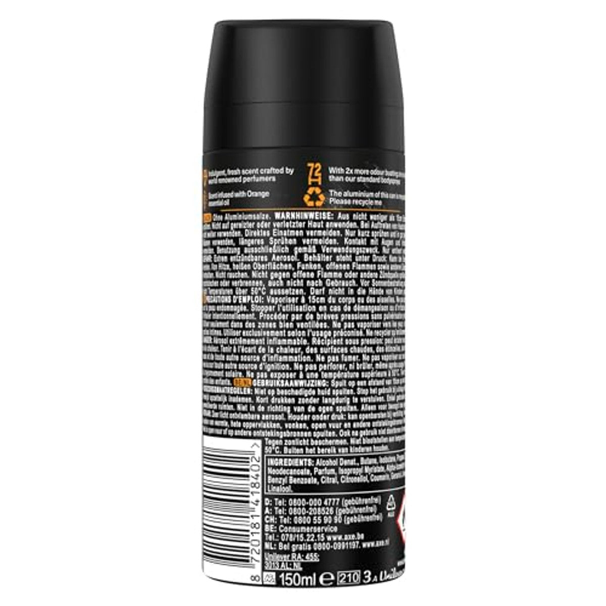 Axe Premium Bodyspray Black Vanilla Deodorant 150 ml – Axe