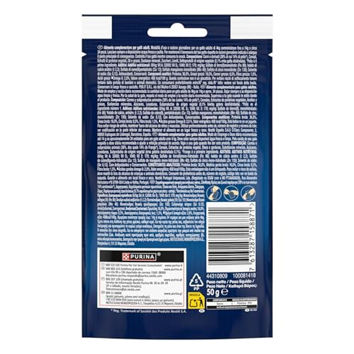 Felix Naturally Delicious kattensnacks kip 8 zakjes à 50 g – Felix