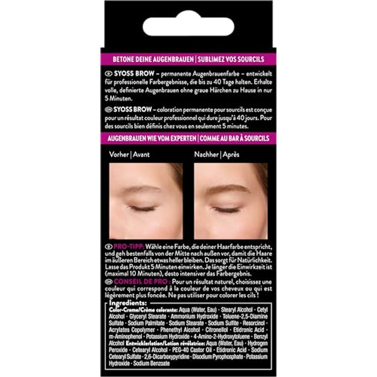 Syoss Wenkbrauwkit 6-1 donkerblond 6 x 17 ml - Voordeelverpakking