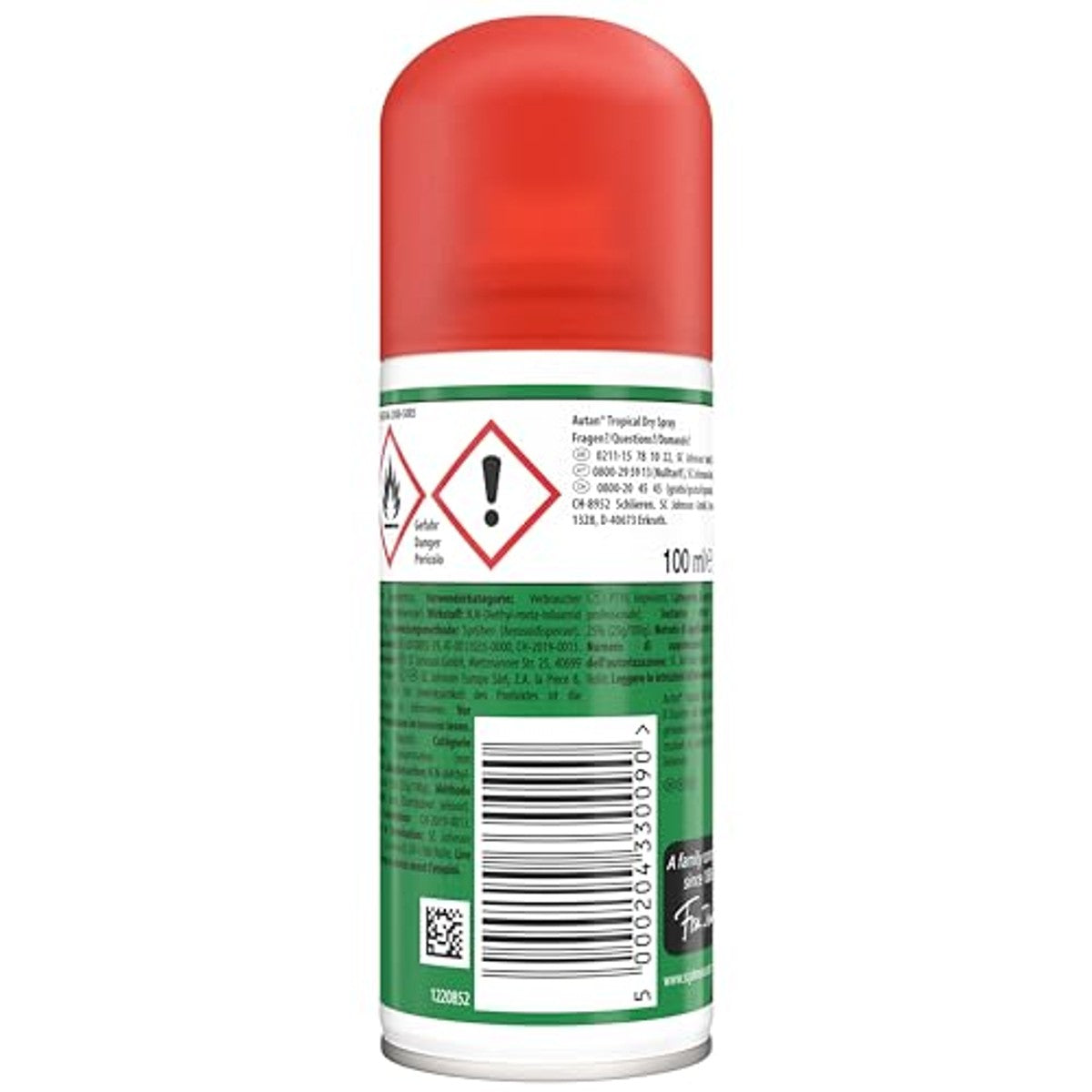 Autan Tropical Dry Spray Muggenbescherming 3 x 100 ml - Voordeelverpakking
