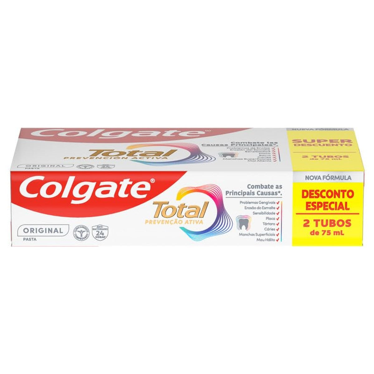 Colgate Total Activa Original Tandpasta 2 x 75 ml – Colgate