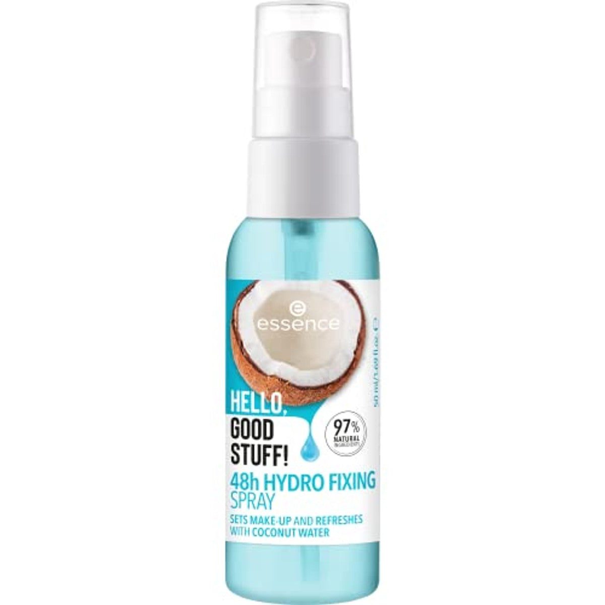 essence Hello, Good Stuff 48h hydro fixing spray transparant 50 ml - 3-pack