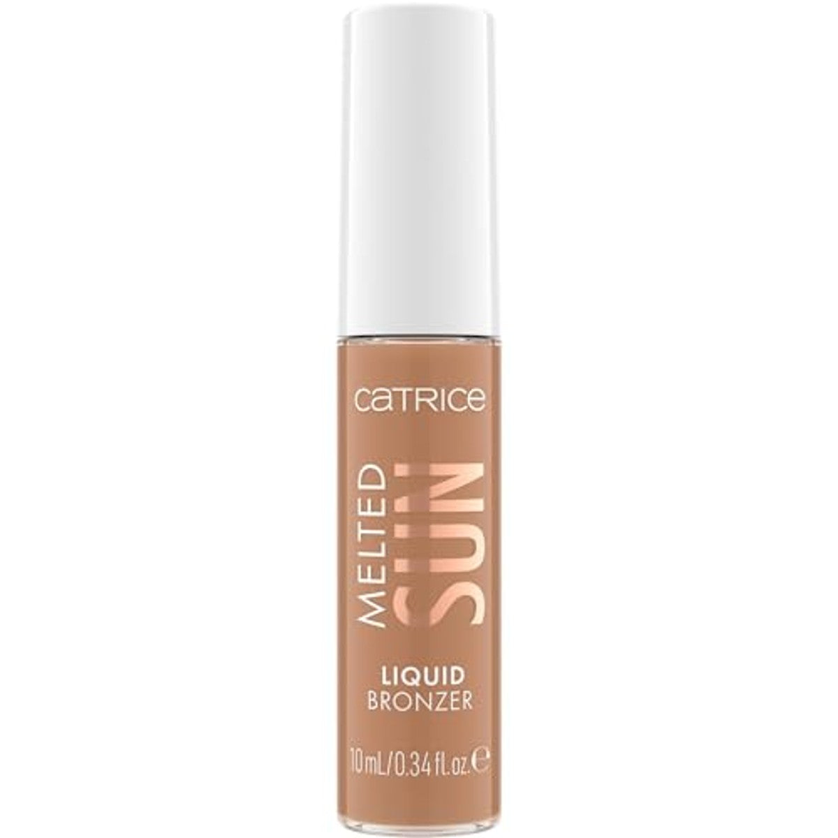 Catrice Melted Sun Liquid Bronzer, nr. 015, bruin, langdurig, definiërend, sterk gepigmenteerd, natuurlijk, mat, veganistisch, olievrij, zonder parfum, zonder alcohol, per stuk verpakt (10 ml) – Catrice Cosmetics