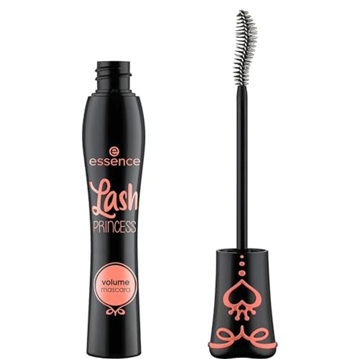 Essence Lash Princess Volume mascara, zwart, volumegevend, zwaaigevend, definiërend, verlengend, veganistisch, zonder microplasticdeeltjes, nanodeeltjes, zonder parfum, 1 stuk (12 ml) – Essence Cosmetics