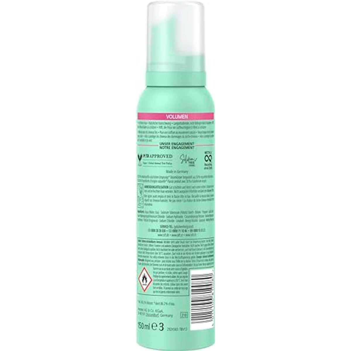 Schwarzkopf TAFT Schuimvast Volume 150 ml – TAFT
