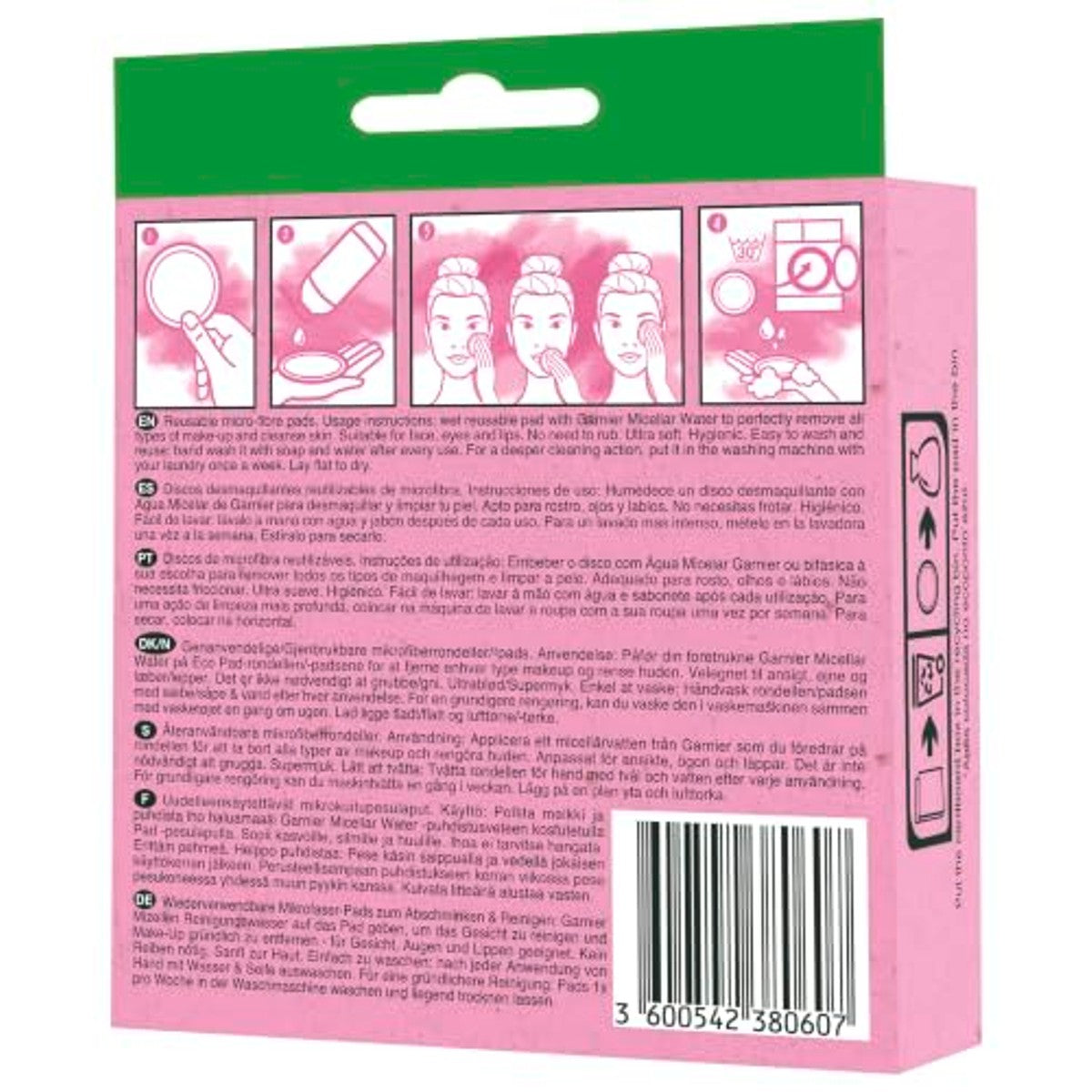 Garnier SkinActive Eco Wasbare make-uppads 3 stuks – Garnier