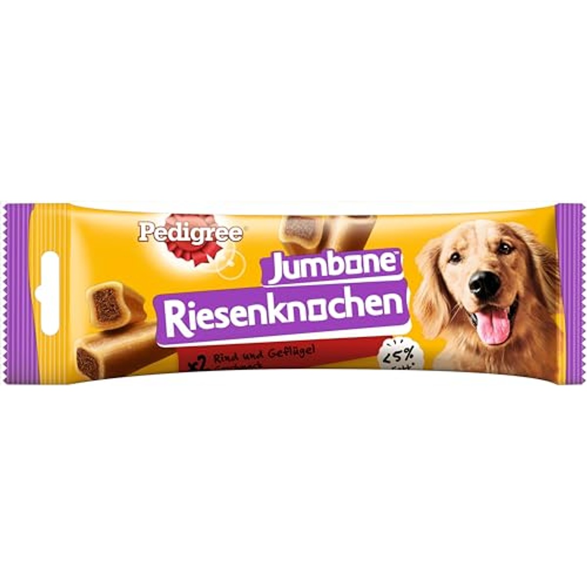 Pedigree Jumbone Reuzenbotten middelgroot rund & gevogelte hondensnack 12 x 2 stuks - 6-pack