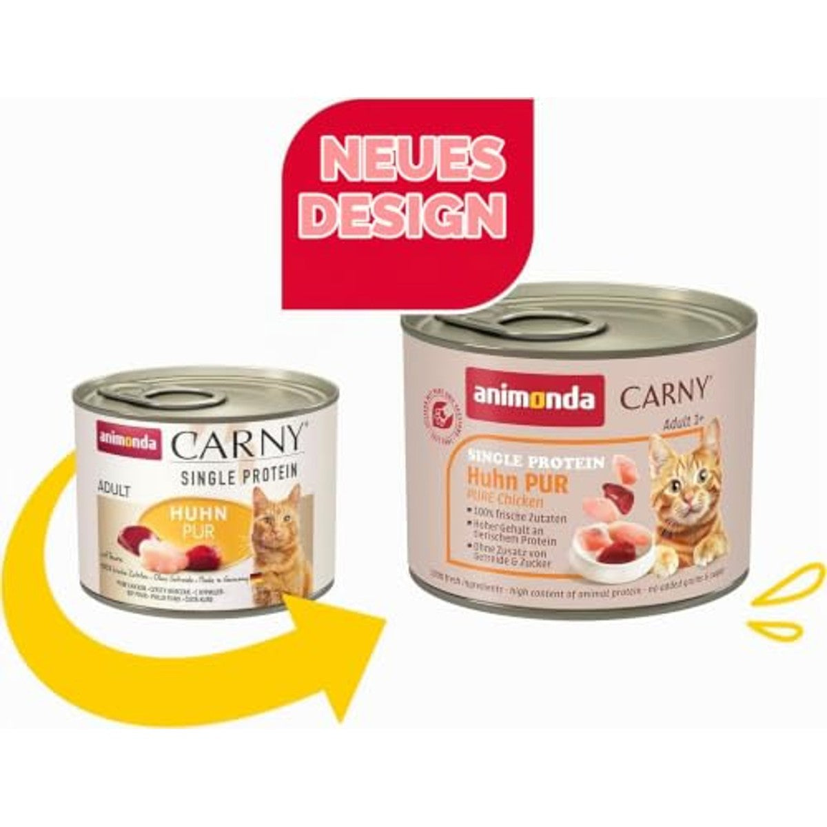 Animonda Carny Single Protein natvoer kattenvoer Kip Puur 6 x 200 g - 3-pack