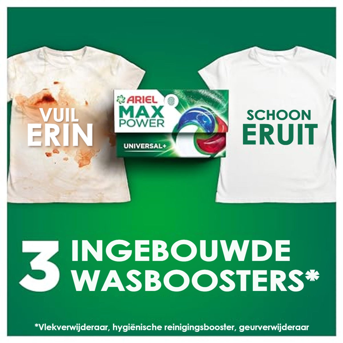 Ariel Max Power Pods Universal+ Wasmiddel 6 x 66 wasbeurten - Voordeelverpakking – foto 3
