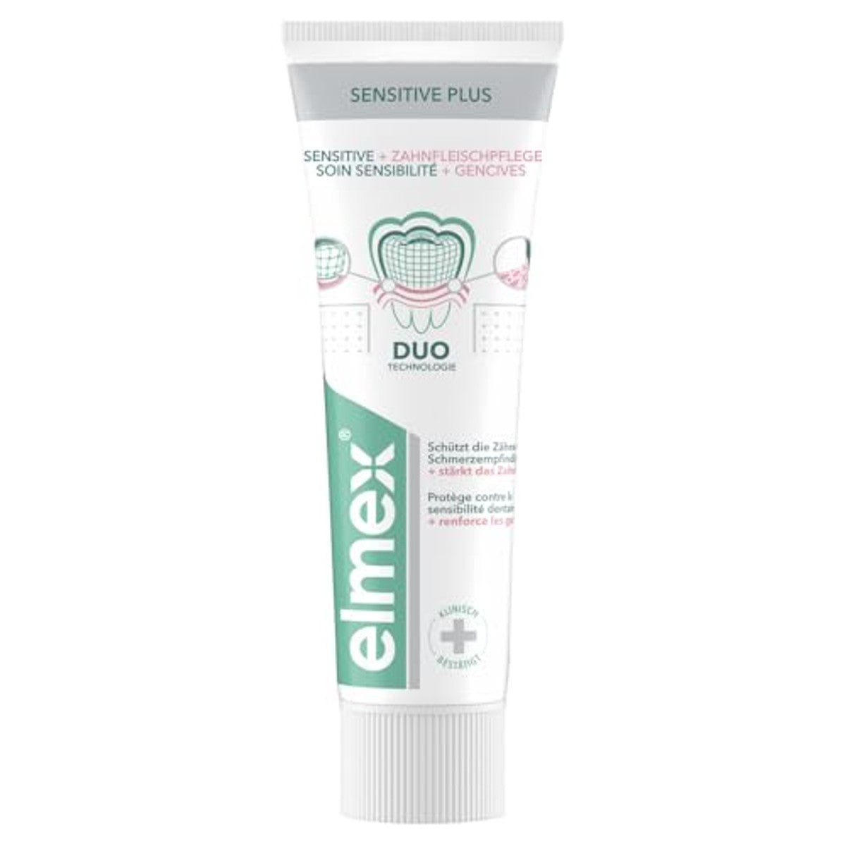 ELMEX Tandpasta Sensitive bij tandvleesproblemen 3 x 75 ml - Voordeelverpakking