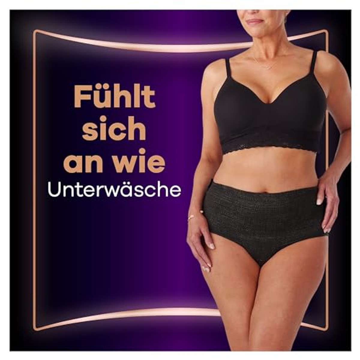 Always Discreet Boutique incontinentie slipjes zwart M 9 stuks – Always Discreet