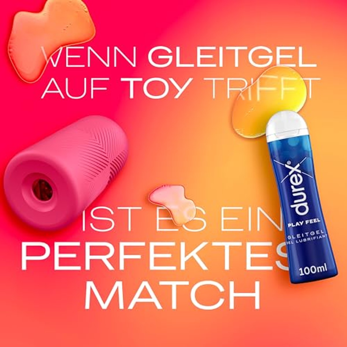Durex Play Feel 100 ml + Slide & Ride masturbatiehoes – Durex