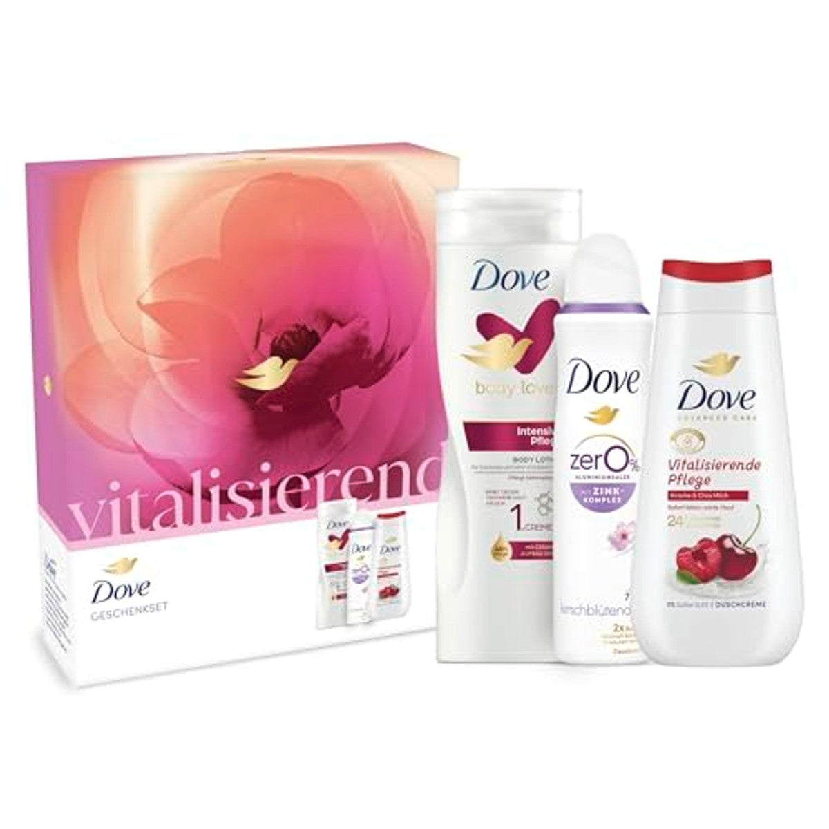 Dove Vitaliserende cadeauset 225 ml + 400 ml + 150 ml – Dove
