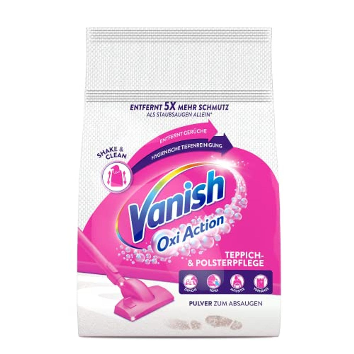 Vanish Oxi Action Tapijt- en Bekledingspoeder 2 x 820 g – Vanish