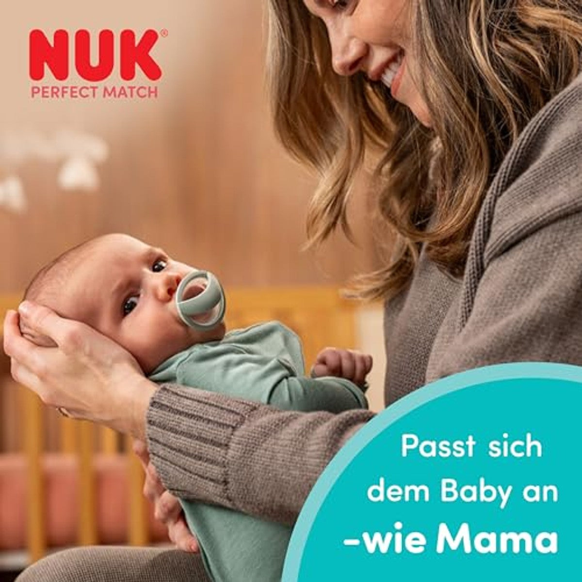 NUK Perfect Match Fopspeen 0-6 maanden Groen/Blauw 2 stuks – NUK