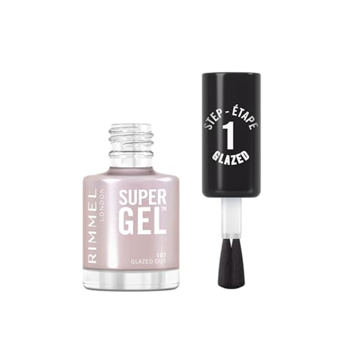 Rimmel London Super Gel 107 Glazed Out nagellak 12 ml - 6 stuks