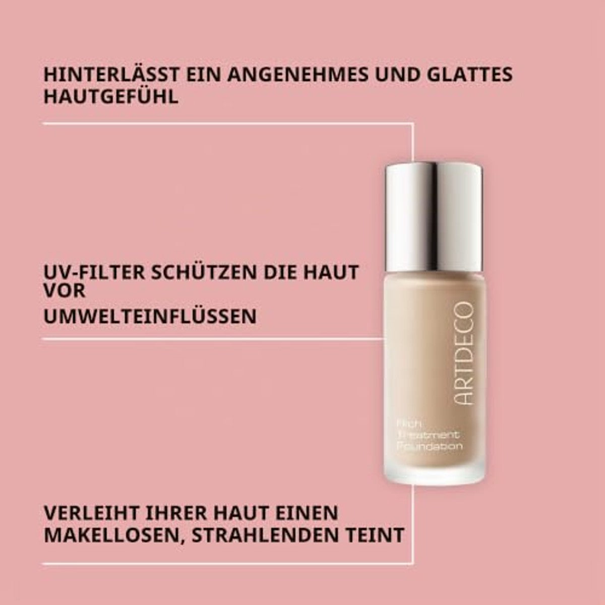 ARTDECO Rich Treatment Foundation | Vloeibare waterdichte crème foundation, 1 x 20 ml – Artdeco