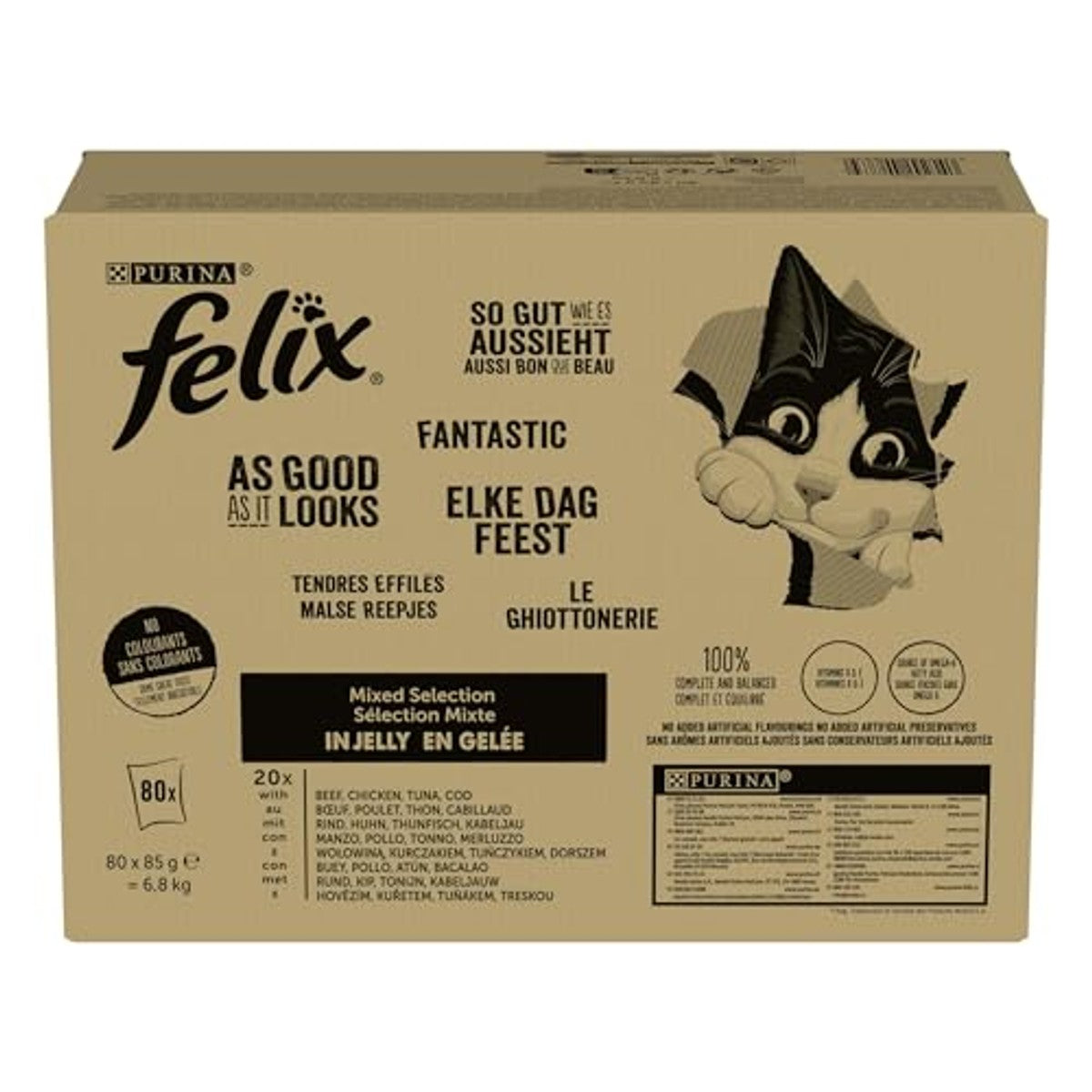 Felix Delicaat conisch kattenvoer gelei 80 x 85 g – Felix