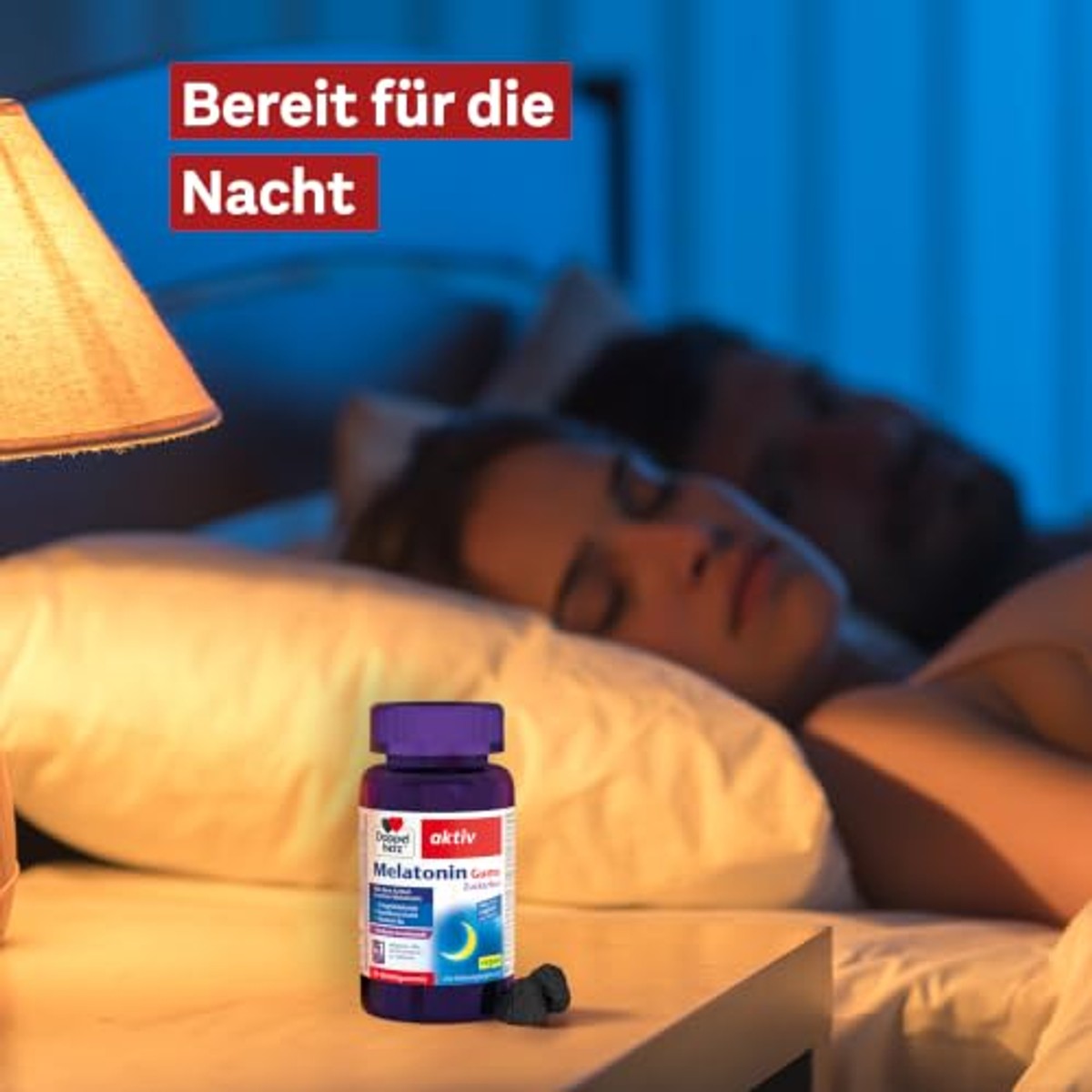 Doppelherz Melatonine Gums Suikervrij Framboos 40 stuks 120 g - 3-pack