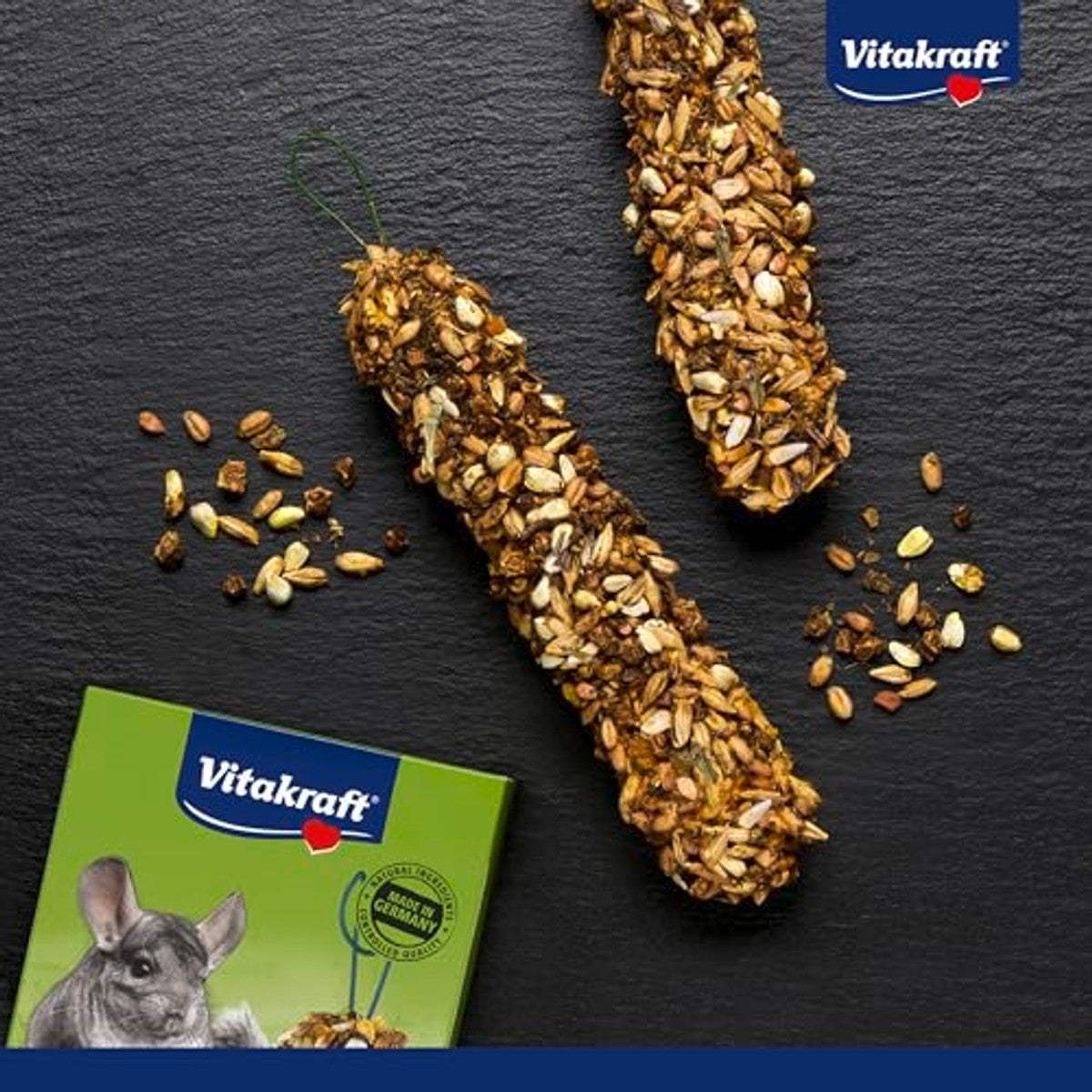 Vitakraft Kruiden knabbelstokjes knaagdiersnack 10 x 112 g - 3-pack