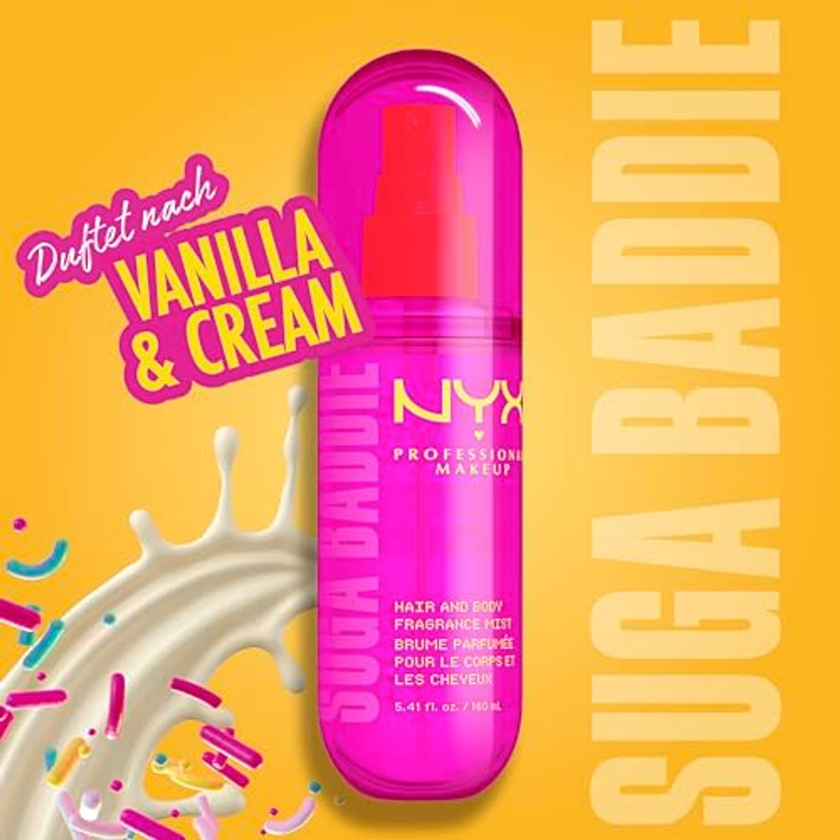 NYX Professional Makeup Set: Fat Oil Hair & Body Fragrance Mist Suga Baddie + Coconut Cutie + Juicy Boo + Caramel Mami, langdurige geuren, ideaal voor gelaagdheid, veganistisch – NYX PROFESSIONAL MAKEUP