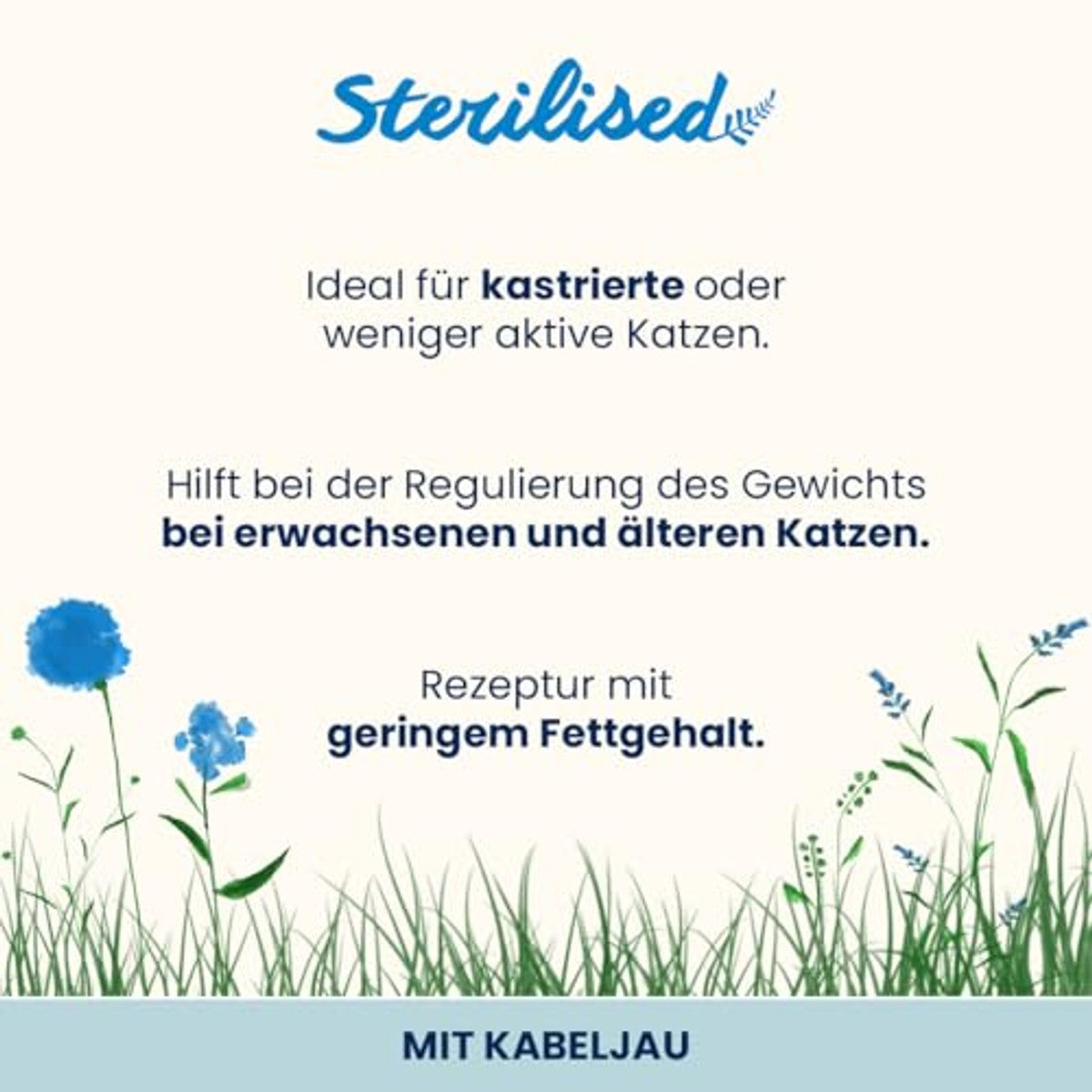 Almo Nature Functioneel gesteriliseerde natvoer voor gesteriliseerde katten, met kabeljauw - 70 g, 30 stuks – almo nature