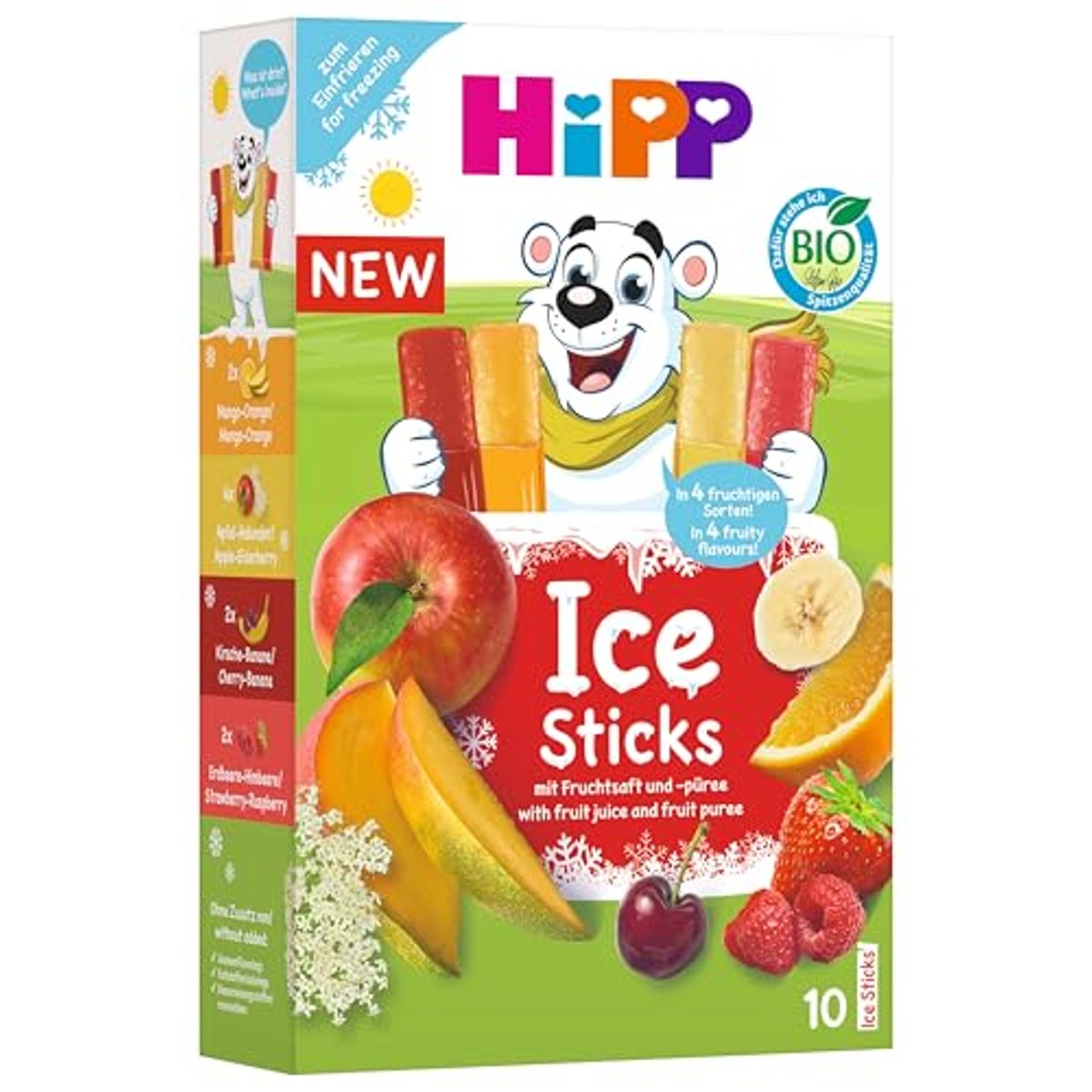 HiPP IJssticks 9 stuks van elk 10 x 40 ml – foto 3